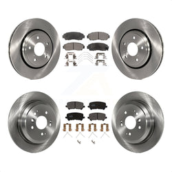 Front Rear Disc Brake Rotors And Semi-Metallic Pads Kit For 2019-2022 Honda Passport K8F-102740