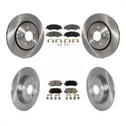 Front Rear Disc Brake Rotors And Semi-Metallic Pads Kit For 2018-2023 Honda Odyssey K8F-102742