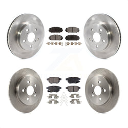 Front Rear Disc Brake Rotors And Semi-Metallic Pads Kit For Toyota Corolla Prius Prime K8F-102760