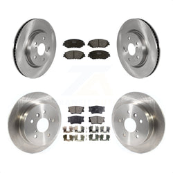 Front Rear Disc Brake Rotors And Semi-Metallic Pads Kit For Toyota Camry K8F-102768