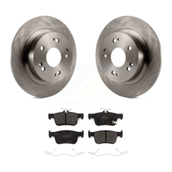 Rear Disc Brake Rotors And Semi-Metallic Pads Kit For 2018-2022 Honda Accord K8F-102791