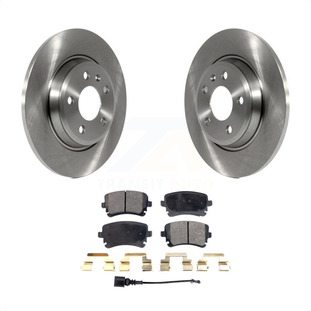 Rear Disc Brake Rotors And Semi-Metallic Pads Kit For Audi Q5 A4 allroad K8F-102793 by Transit Auto