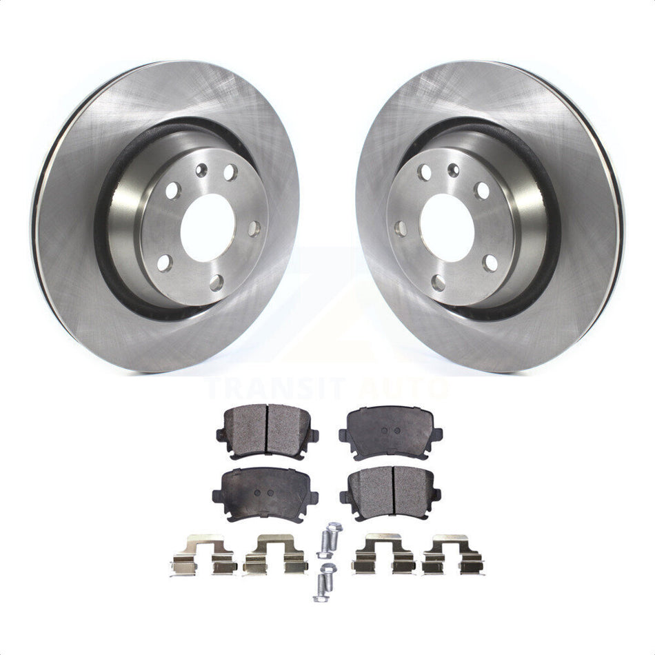 Rear Disc Brake Rotors And Semi-Metallic Pads Kit For Audi TT Quattro RS K8F-102794 by Transit Auto