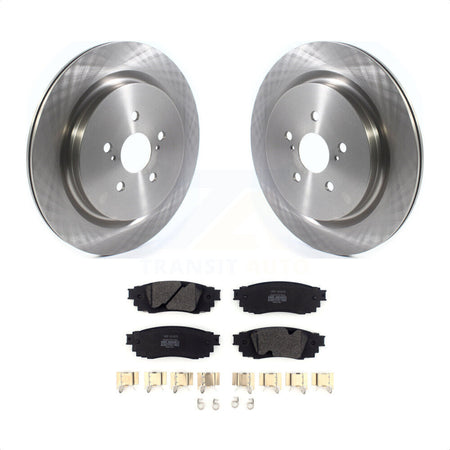 Rear Disc Brake Rotors And Semi-Metallic Pads Kit For Lexus RX350 RX450h RX350L RX450hL K8F-102797 by Transit Auto