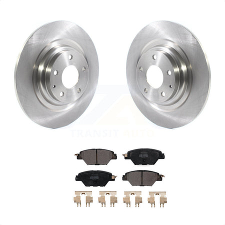 Rear Disc Brake Rotors And Semi-Metallic Pads Kit For 2016-2022 Mazda CX-9 K8F-102803 by Transit Auto