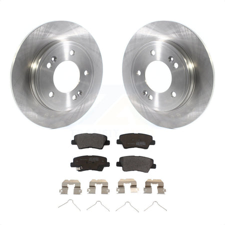 Rear Disc Brake Rotors And Semi-Metallic Pads Kit For Hyundai Elantra Kia Niro Ioniq K8F-102804 by Transit Auto