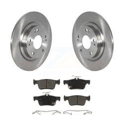 Rear Disc Brake Rotors And Semi-Metallic Pads Kit For Honda Civic K8F-102807