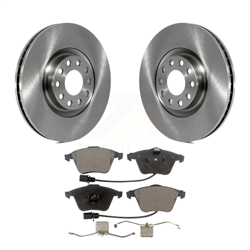 Front Disc Brake Rotors And Semi-Metallic Pads Kit For Audi A4 Quattro K8F-102821 by Transit Auto