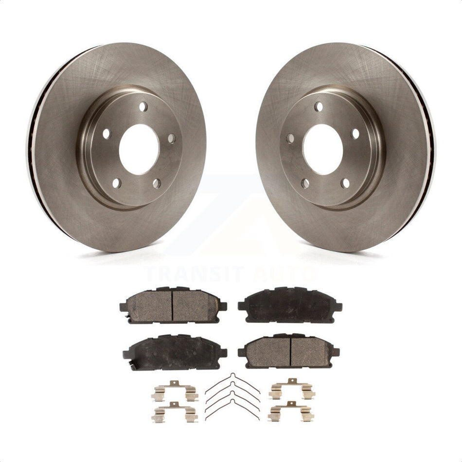 Front Disc Brake Rotors And Semi-Metallic Pads Kit For 2011-2017 Nissan Quest K8F-102822 by Transit Auto