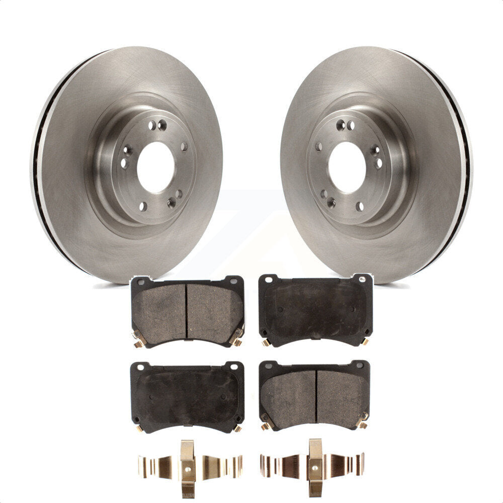 Front Disc Brake Rotors And Semi-Metallic Pads Kit For Hyundai Genesis K8F-102832 by Transit Auto