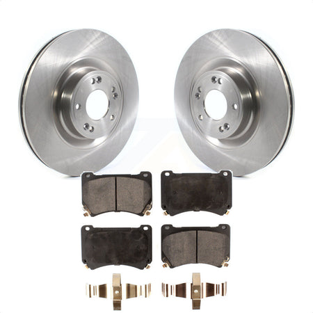 Front Disc Brake Rotors And Semi-Metallic Pads Kit For Hyundai Genesis Equus K8F-102835 by Transit Auto