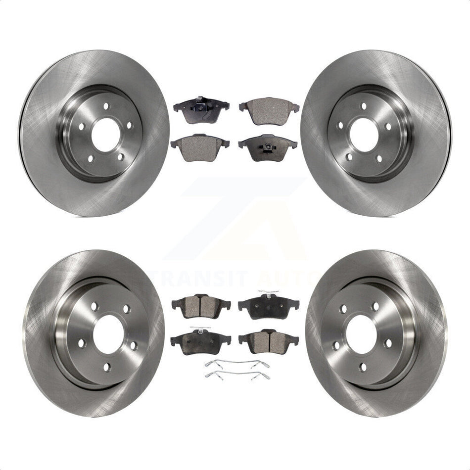 Front Rear Disc Brake Rotors And Semi-Metallic Pads Kit For Volvo S40 C70 V50 K8F-102846 by Transit Auto