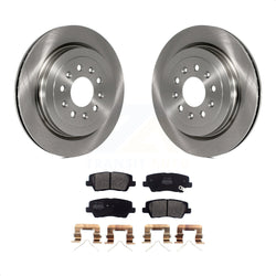 Rear Disc Brake Rotors And Semi-Metallic Pads Kit For Cadillac ATS K8F-102857