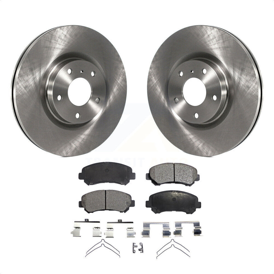 Front Disc Brake Rotors And Semi-Metallic Pads Kit For Nissan Maxima K8F-102861 by Transit Auto