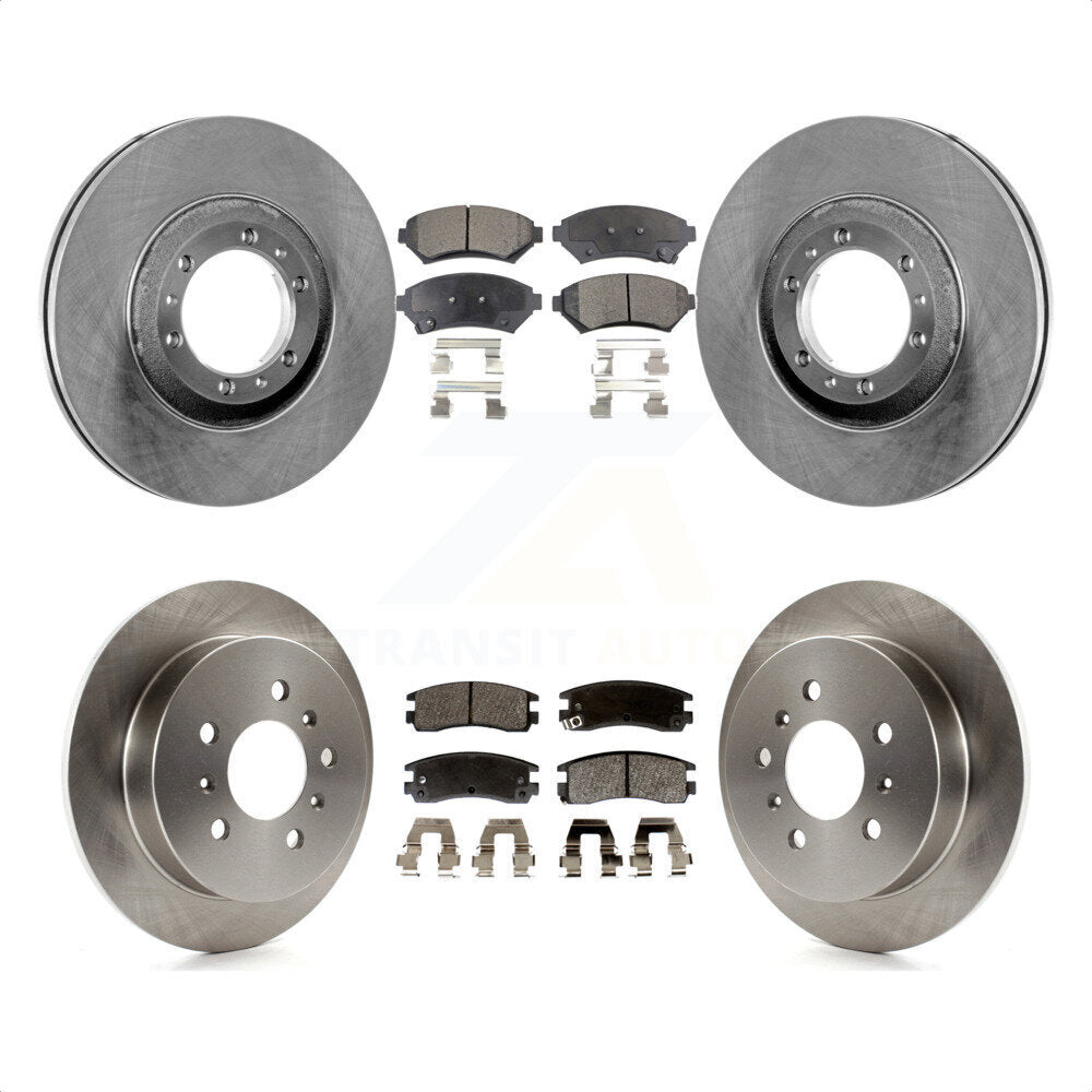 Front Rear Disc Brake Rotors And Semi-Metallic Pads Kit For Buick Century Pontiac Grand Prix Chevrolet Venture Regal Oldsmobile Intrigue K8F-102864 by Transit Auto