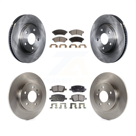 Front Rear Disc Brake Rotors And Semi-Metallic Pads Kit For 2005-2005 Chevrolet Uplander Buick Terraza Saturn Relay FWD K8F-102868 by Transit Auto