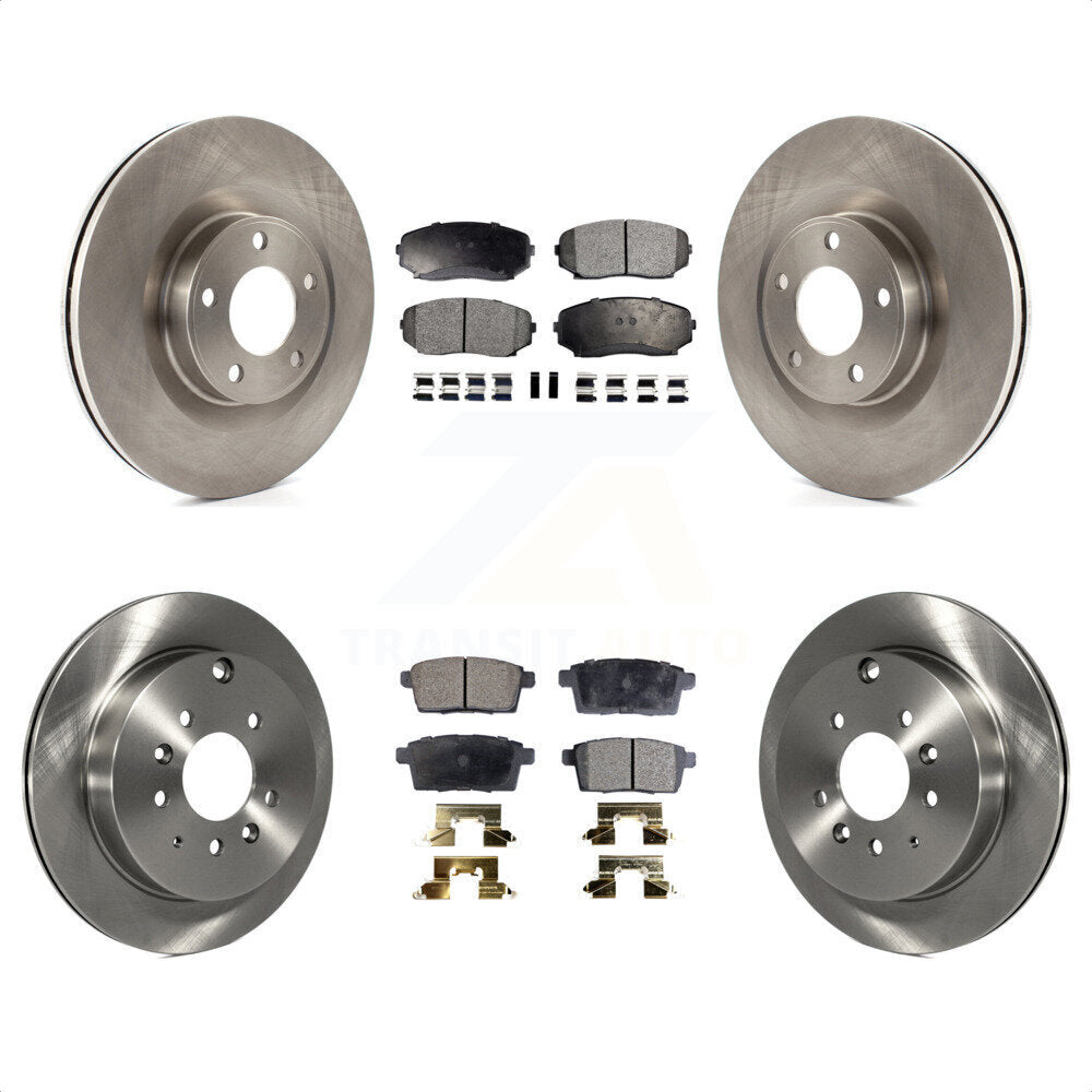 Front Rear Disc Brake Rotors And Semi-Metallic Pads Kit For Ford Edge Lincoln MKX K8F-102871 by Transit Auto