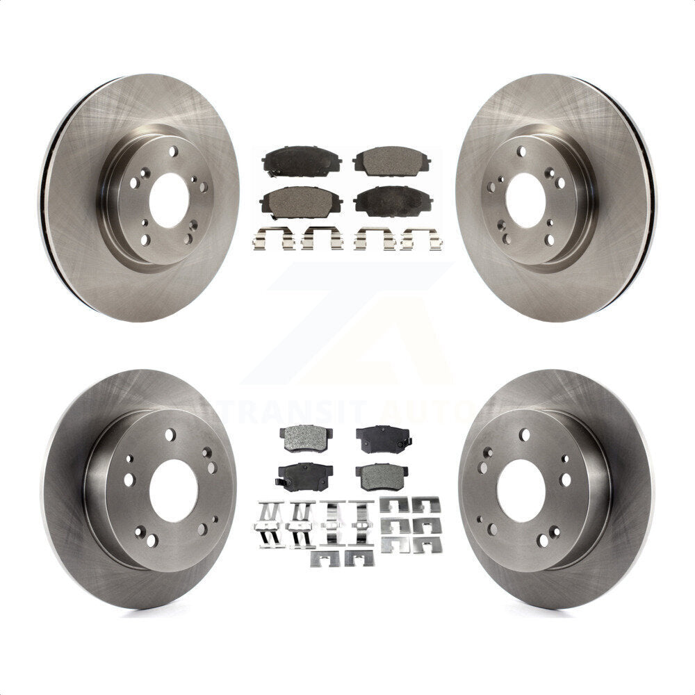 Front Rear Disc Brake Rotors And Semi-Metallic Pads Kit For 2002-2006 Acura RSX Type-S K8F-102873 by Transit Auto