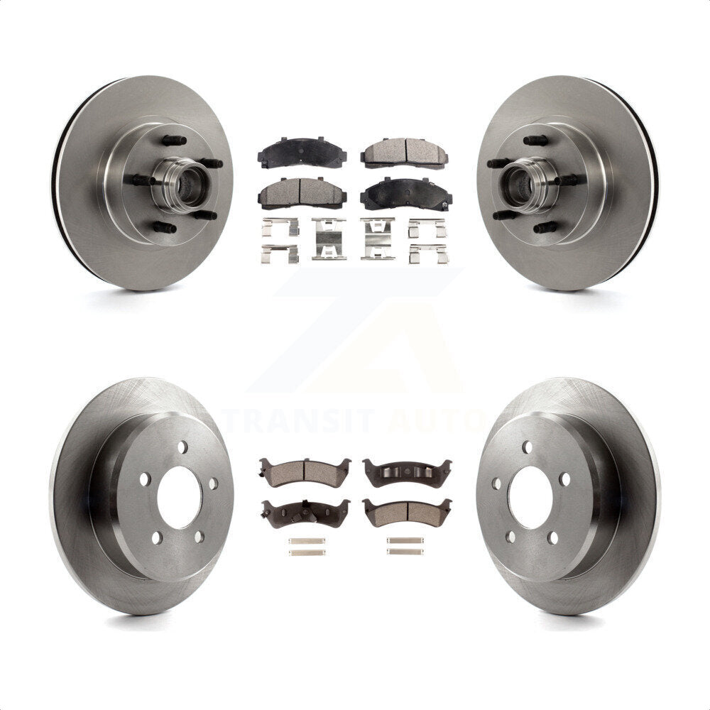 Front Rear Disc Brake Rotors And Semi-Metallic Pads Kit For Ford Ranger Explorer Mercury Mountaineer K8F-102957 by Transit Auto