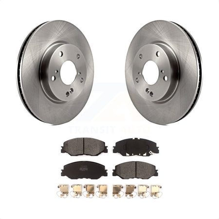 Front Disc Brake Rotors And Semi-Metallic Pads Kit For Honda Insight Civic K8F-102997 by Transit Auto