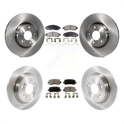 Front Rear Disc Brake Rotors And Semi-Metallic Pads Kit For 2014-2020 Acura RLX Sport Hybrid SH-AWD K8F-103001