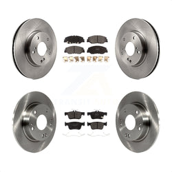 Front Rear Disc Brake Rotors And Semi-Metallic Pads Kit For 2019-2022 Honda Insight K8F-103003