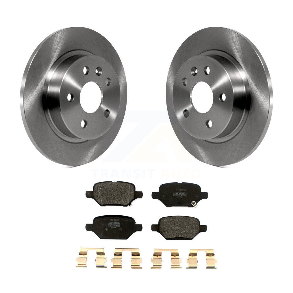 Rear Disc Brake Rotors And Semi-Metallic Pads Kit For 2018-2022 Chevrolet Trax Buick Encore K8F-103004 by Transit Auto