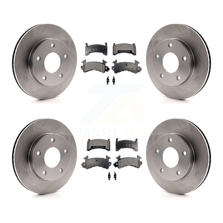 Front Rear Disc Brake Rotors And Semi-Metallic Pads Kit For Cadillac Eldorado Buick Riviera Seville Oldsmobile Toronado K8F-103012 by Transit Auto