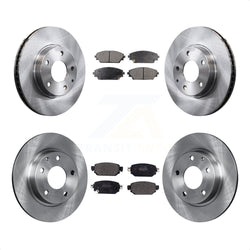 Front Rear Disc Brake Rotors And Semi-Metallic Pads Kit For 2019-2021 Mazda CX-3 FWD K8F-103034