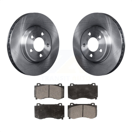 Front Disc Brake Rotors And Semi-Metallic Pads Kit For 2019 Dodge Charger GT With Brembo Brakes K8F-103046 by Transit Auto