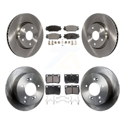 Front Rear Disc Brake Rotors And Semi-Metallic Pads Kit For Lexus IS250 K8F-103060