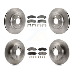 Front Rear Disc Brake Rotors And Semi-Metallic Pads Kit For 2006-2011 Buick Lucerne Cadillac DTS K8F-103065