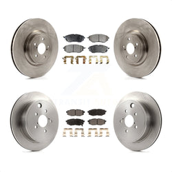 Front Rear Disc Brake Rotors And Semi-Metallic Pads Kit For Subaru Outback Legacy K8F-103072