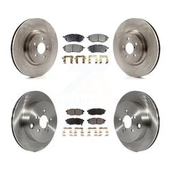 Front Rear Disc Brake Rotors And Semi-Metallic Pads Kit For 2014-2018 Subaru Forester 2.0L K8F-103075