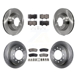 Front Rear Disc Brake Rotors And Semi-Metallic Pads Kit For Toyota 4Runner Lexus GX460 K8F-103090