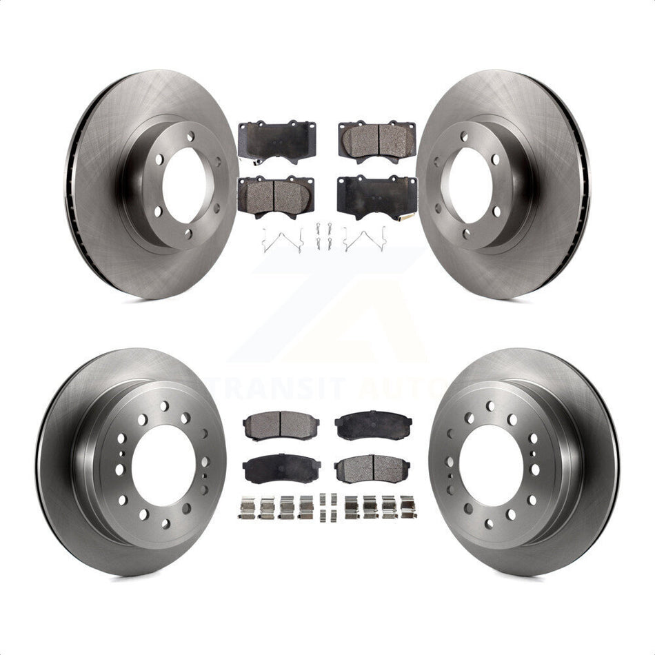 Front Rear Disc Brake Rotors And Semi-Metallic Pads Kit For Toyota 4Runner Lexus GX470 K8F-103093 by Transit Auto