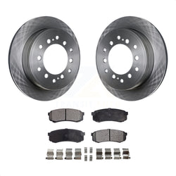 Rear Disc Brake Rotors And Semi-Metallic Pads Kit For Toyota 4Runner Lexus GX460 FJ Cruiser K8F-103097