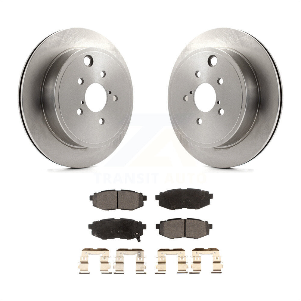 Rear Disc Brake Rotors And Semi-Metallic Pads Kit For Subaru Outback Legacy Scion FR-S BRZ Toyota 86 K8F-103098 by Transit Auto