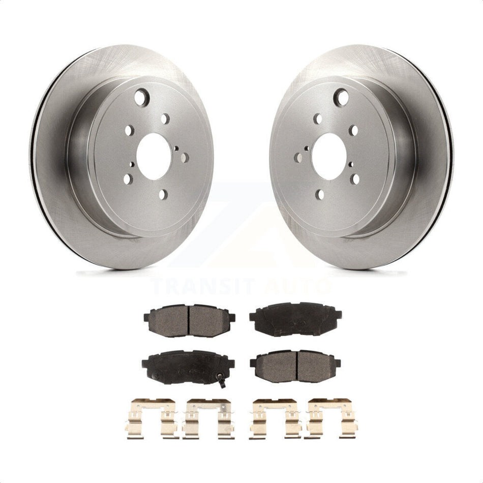 Rear Disc Brake Rotors And Semi-Metallic Pads Kit For Subaru Outback Legacy Scion FR-S BRZ Toyota 86 K8F-103098 by Transit Auto