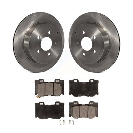 Rear Disc Brake Rotors And Semi-Metallic Pads Kit For INFINITI Q50 Q60 Q70 K8F-103100 by Transit Auto