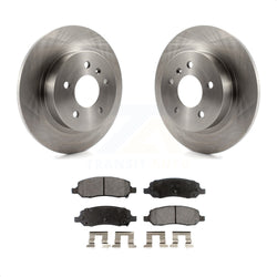 Rear Disc Brake Rotors And Semi-Metallic Pads Kit For 2006-2011 Buick Lucerne Cadillac DTS K8F-103103