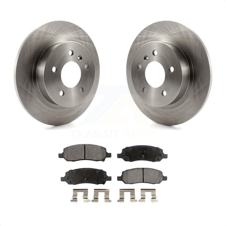 Rear Disc Brake Rotors And Semi-Metallic Pads Kit For 2006-2011 Buick Lucerne Cadillac DTS K8F-103103 by Transit Auto