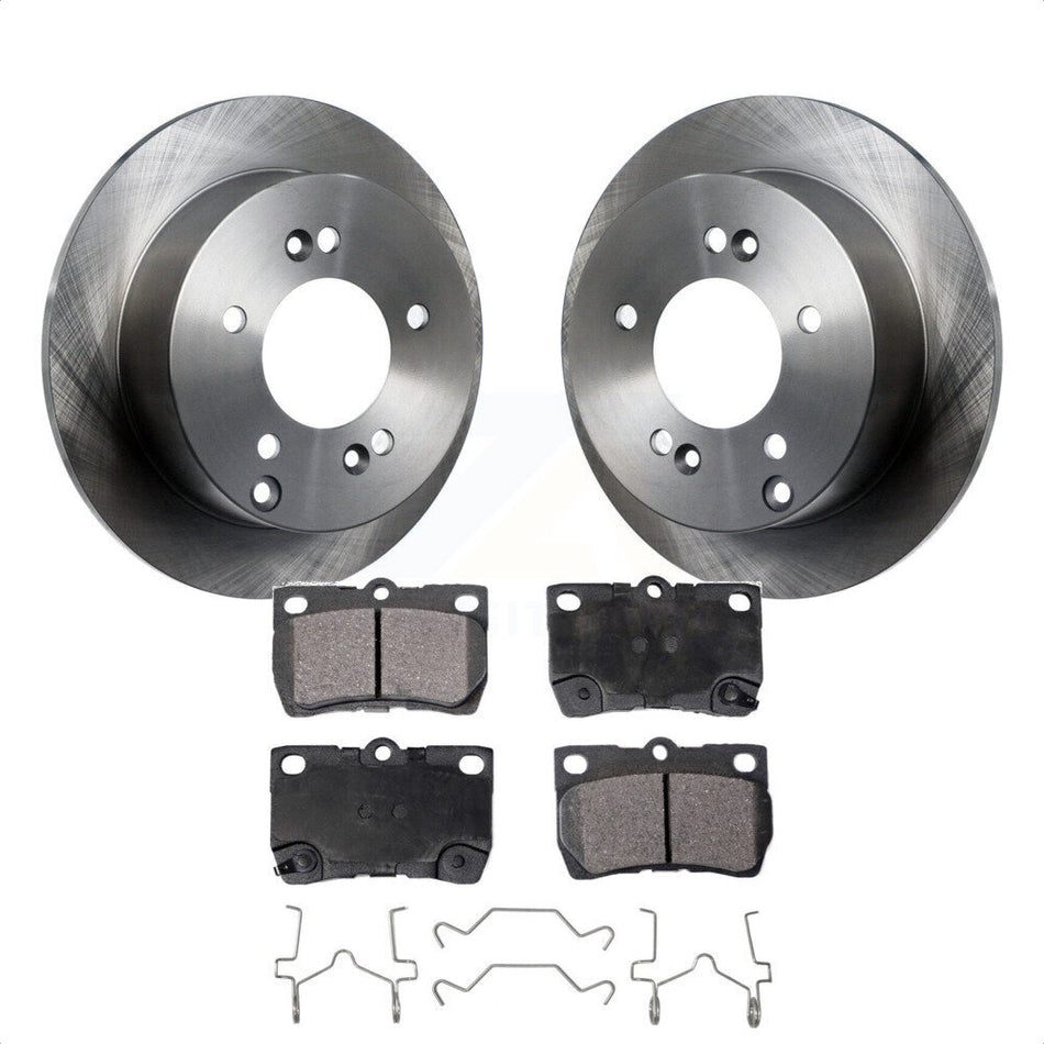 Rear Disc Brake Rotors And Semi-Metallic Pads Kit For Lexus IS250 K8F-103104 by Transit Auto