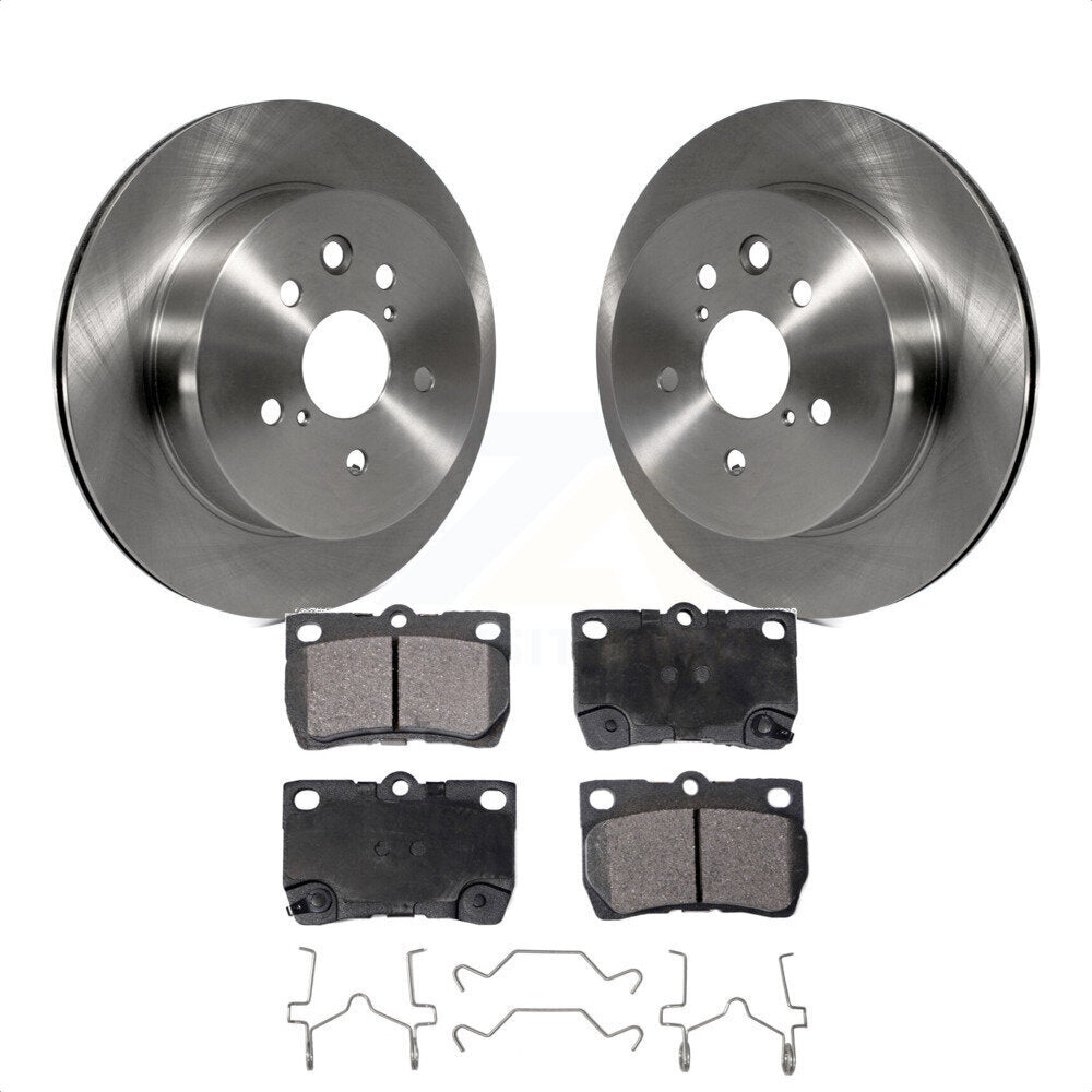 Rear Disc Brake Rotors And Semi-Metallic Pads Kit For Lexus IS250 GS350 IS350 GS300 GS430 GS450h GS460 K8F-103105 by Transit Auto