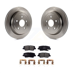 Rear Disc Brake Rotors And Semi-Metallic Pads Kit For Cadillac CTS K8F-103106