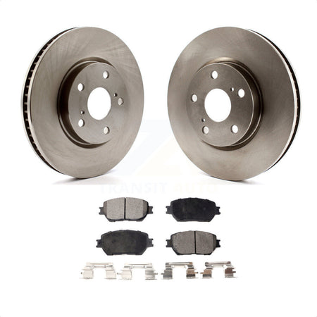 Front Disc Brake Rotors And Semi-Metallic Pads Kit For Lexus IS250 GS300 K8F-103123 by Transit Auto