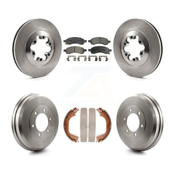 Front Rear Disc Brake Rotors Semi-Metallic Pads And Drum Kit For Chevrolet Colorado GMC Canyon K8F-103172