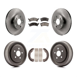 Front Rear Disc Brake Rotors Semi-Metallic Pads And Drum Kit For 2003 Chevrolet Cavalier With 225mm x 45mm Size K8F-103193