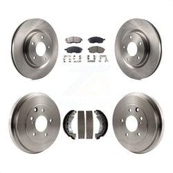 Front Rear Disc Brake Rotors Semi-Metallic Pads And Drum Kit For 2017-2019 Nissan Sentra Turbocharged K8F-103420