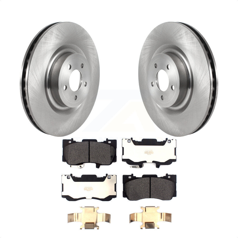 Front Disc Brake Rotors And Semi-Metallic Pads Kit For Ford Mustang K8F-103435 by Transit Auto